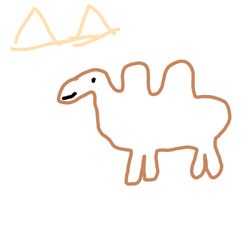 Camel drawing by cream-live-style