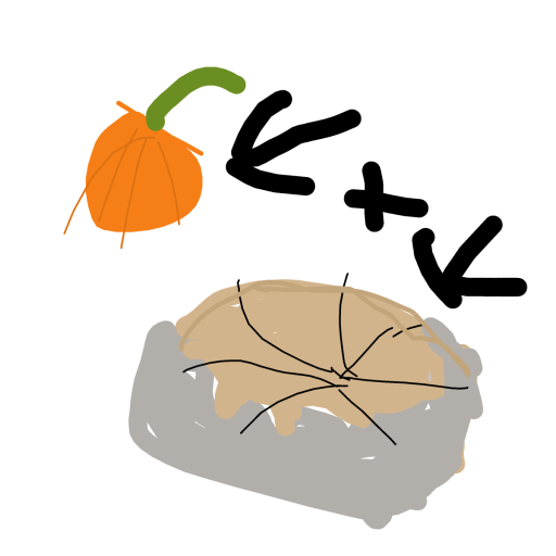 Pumpkin Pie drawing by Horseeeeeeeeey