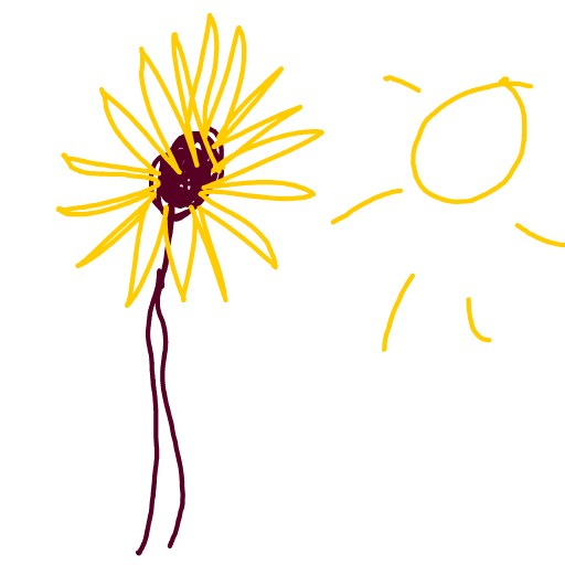 Sunflower drawing by coal-mild-peace