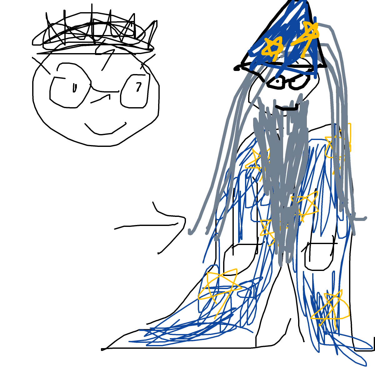 Dumbledore drawing by solar-deep-valor
