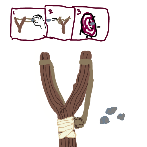Slingshot drawing by godor
