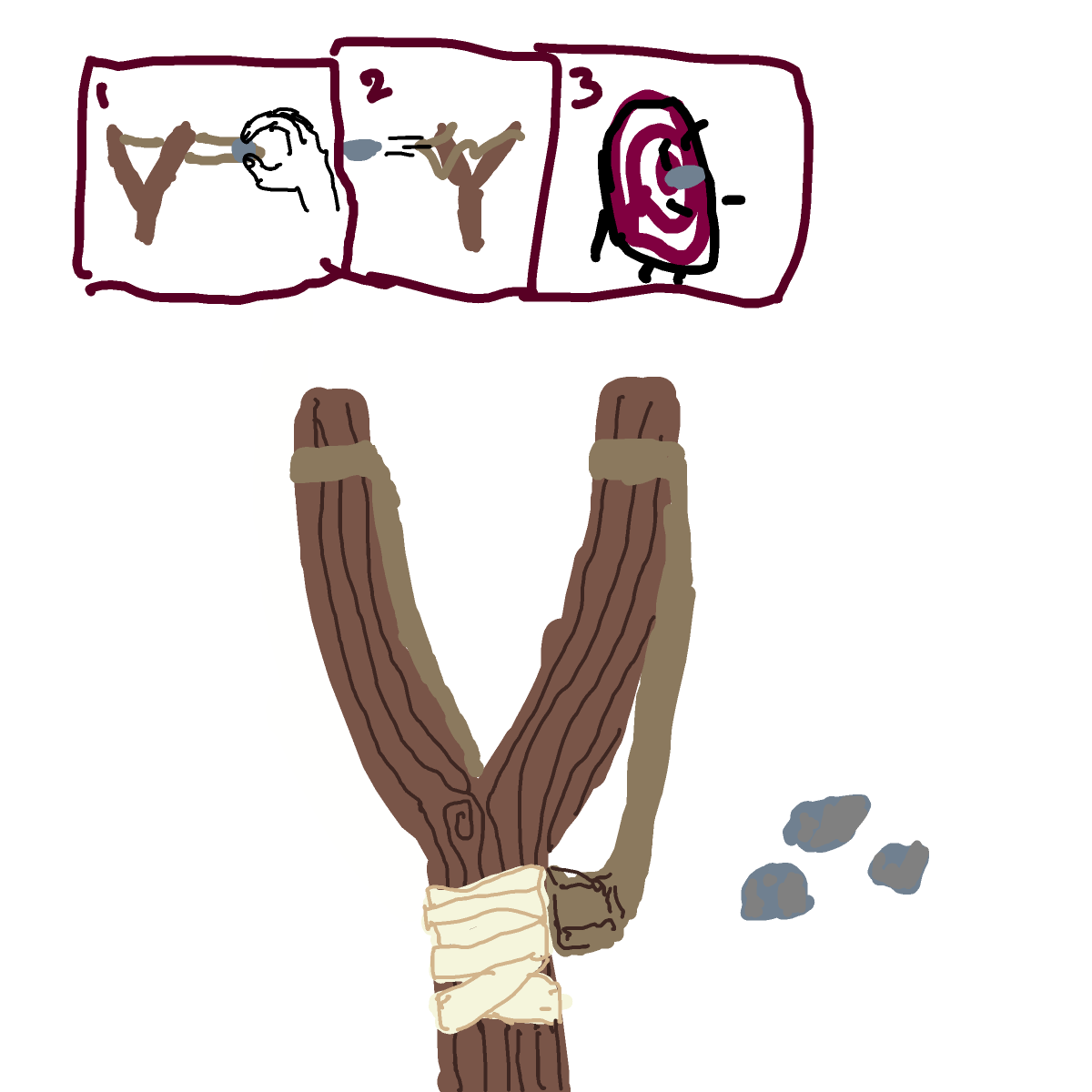 Slingshot drawing by godor