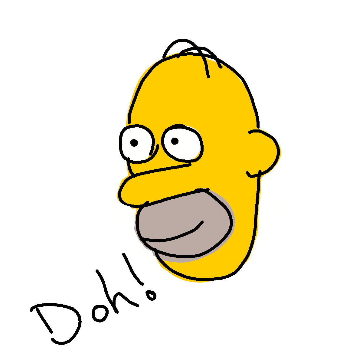 Homer drawing by conn0rr