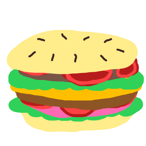 Hamburger drawing by grand-bold-peak