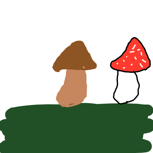 Mushroom drawing by Nuss