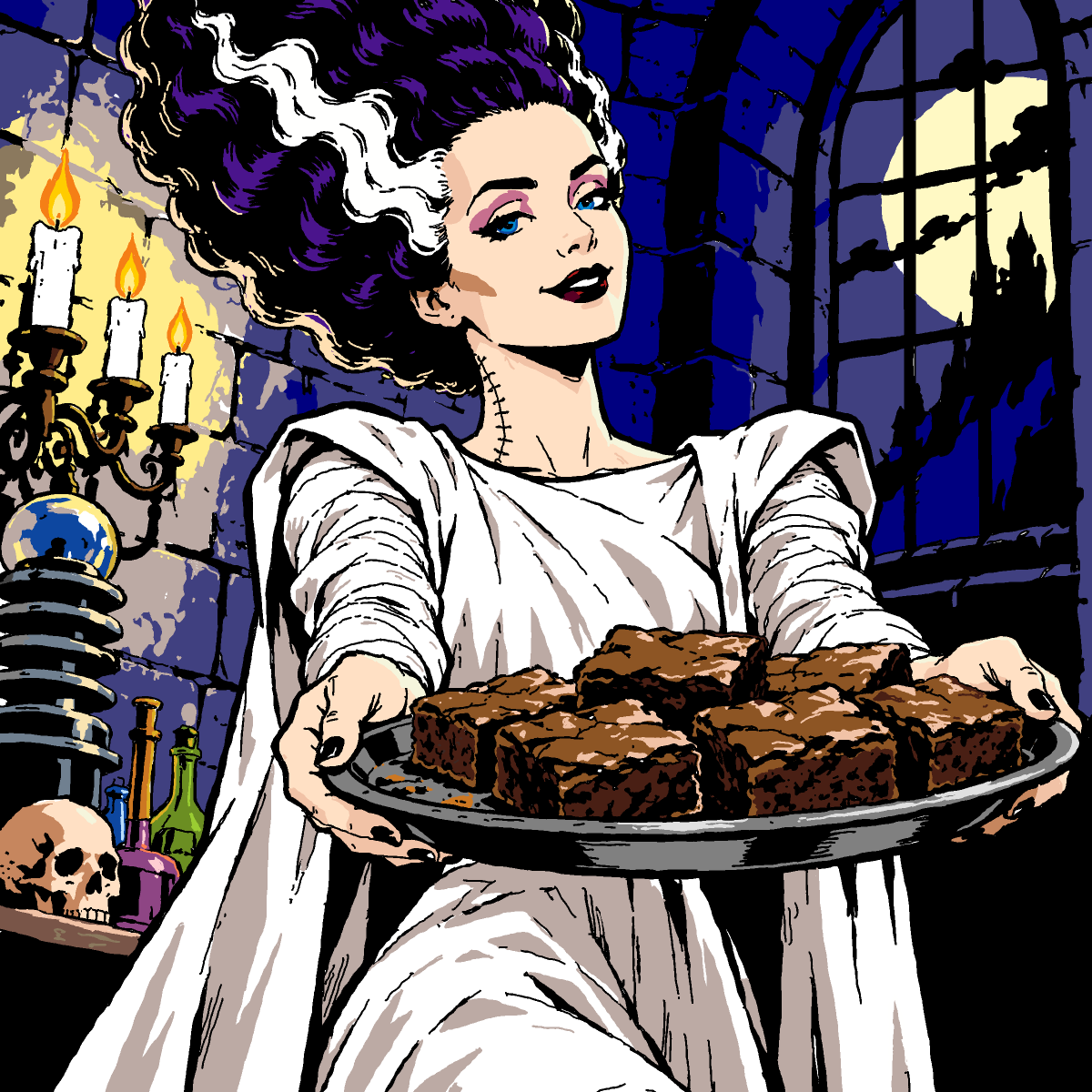 Bride of Frankenstein drawing by Guardianoflives