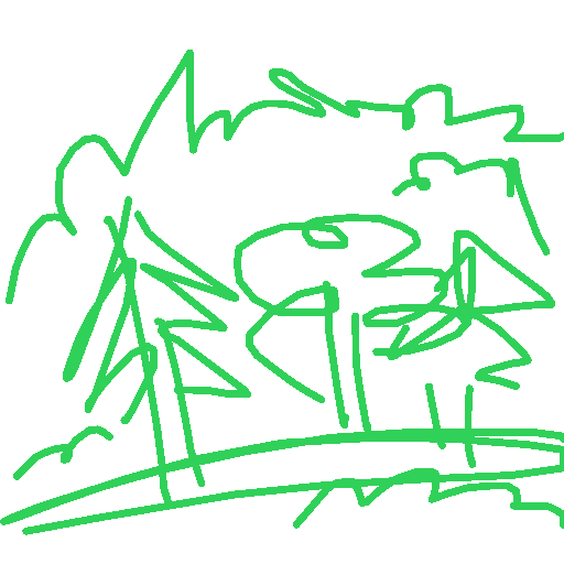 Forest drawing by xugudigjdye