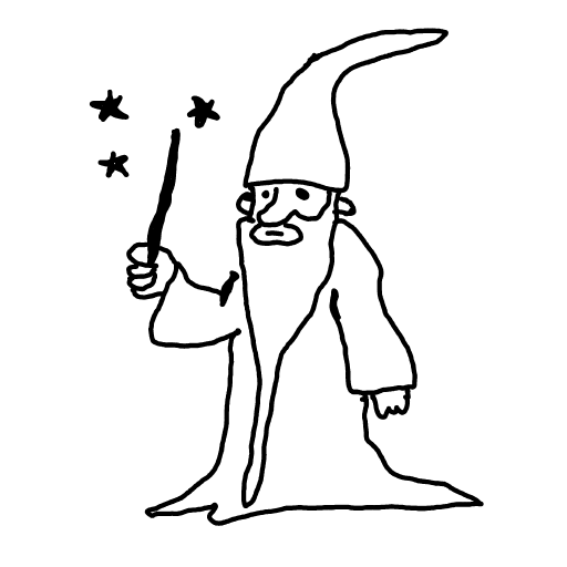 Wizard drawing by Guardianoflives