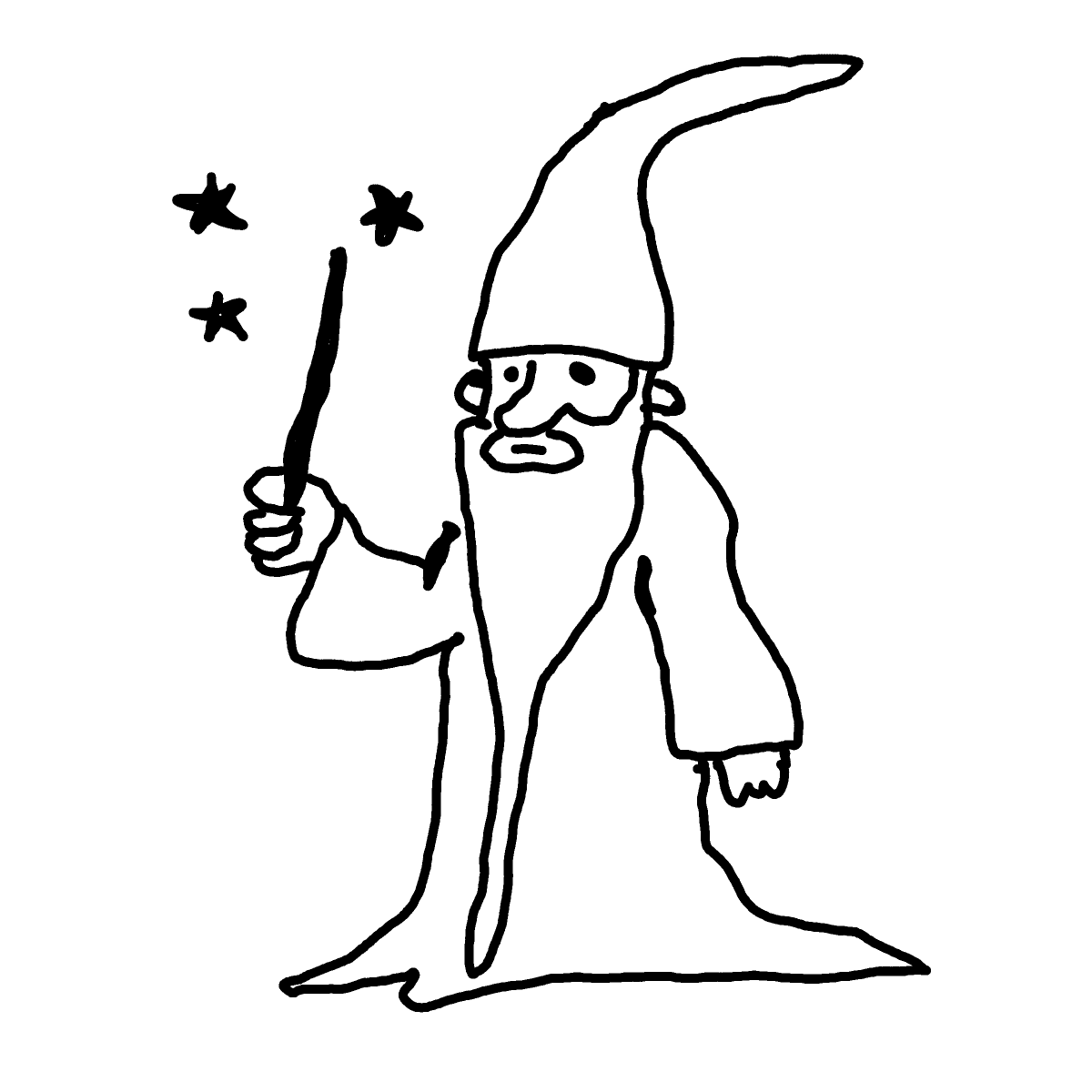 Wizard drawing by Guardianoflives