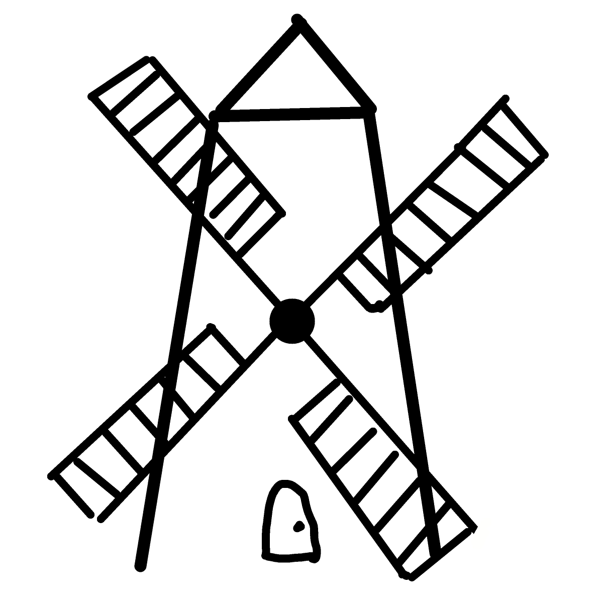 Windmill drawing by Guardianoflives