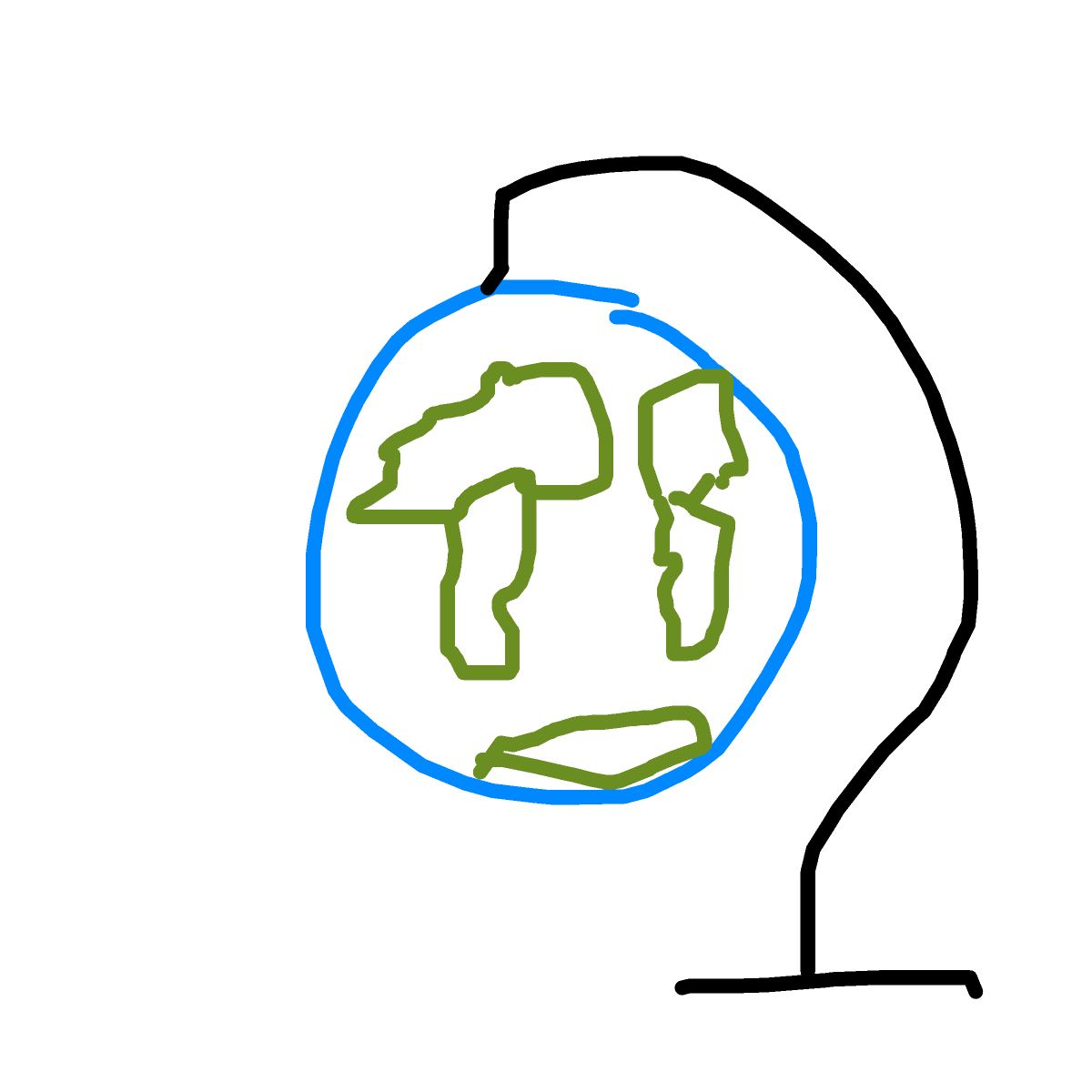 Globe drawing by silver-dark-duke