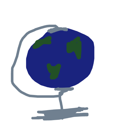 Globe drawing by loddie