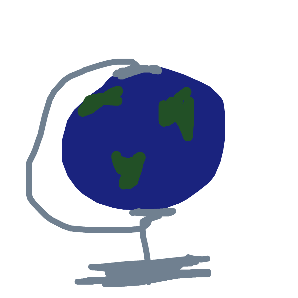 Globe drawing by loddie