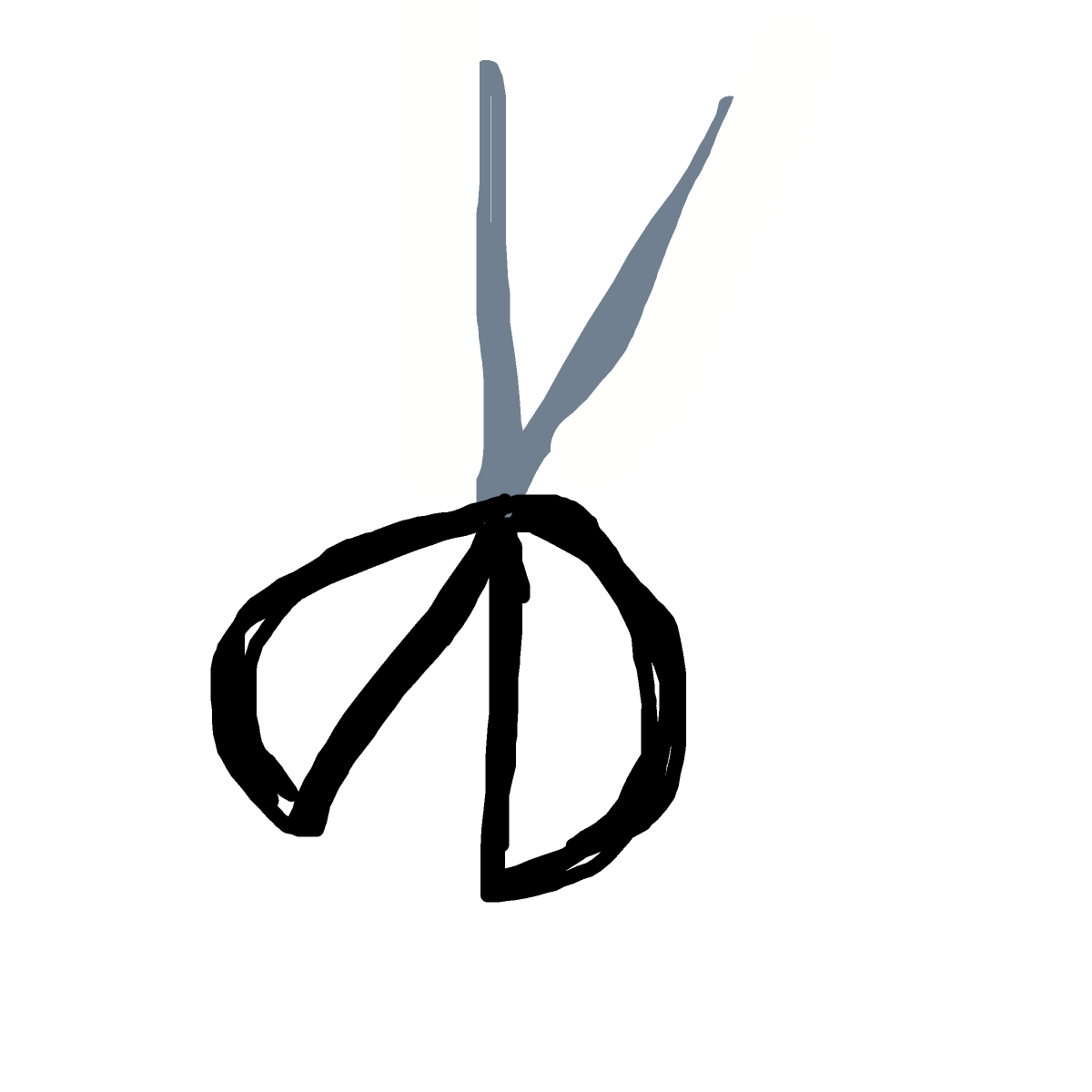 Scissors drawing by parkalini