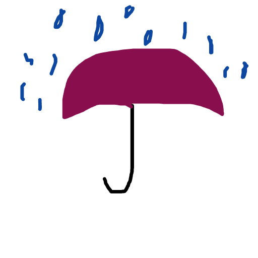 Umbrella drawing by tirza