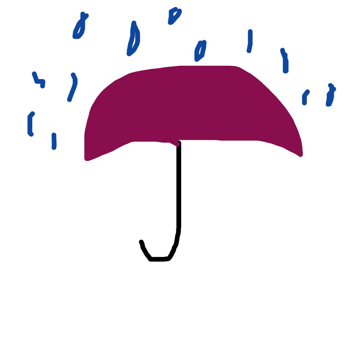 Umbrella drawing by tirza