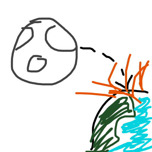 Meteorite drawing by bia