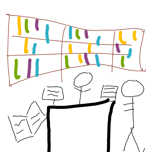 Library drawing by Shandi