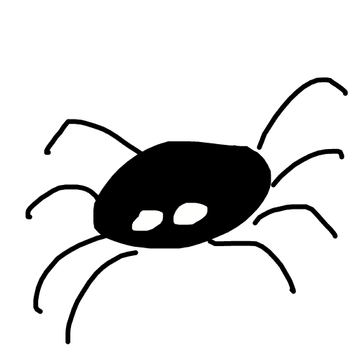 Spider drawing by bgggg