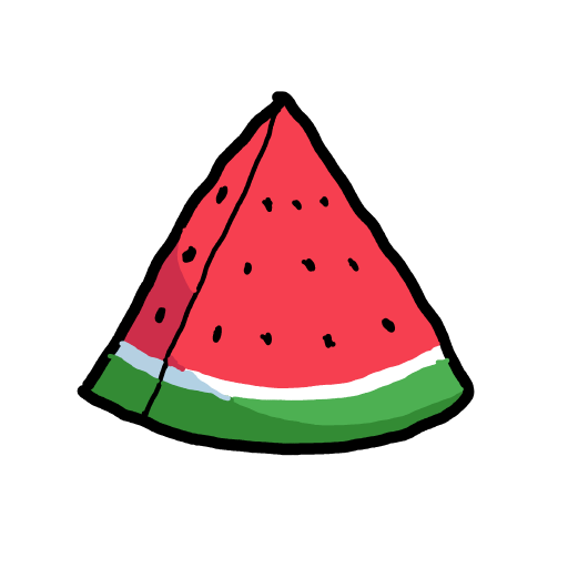 Watermelon drawing by Guardianoflives