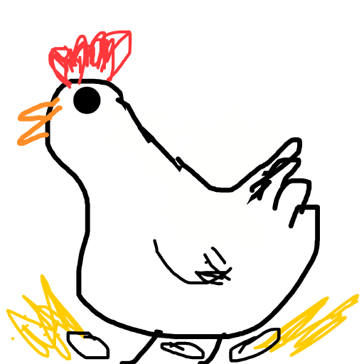 Chicken drawing by jivemarlin