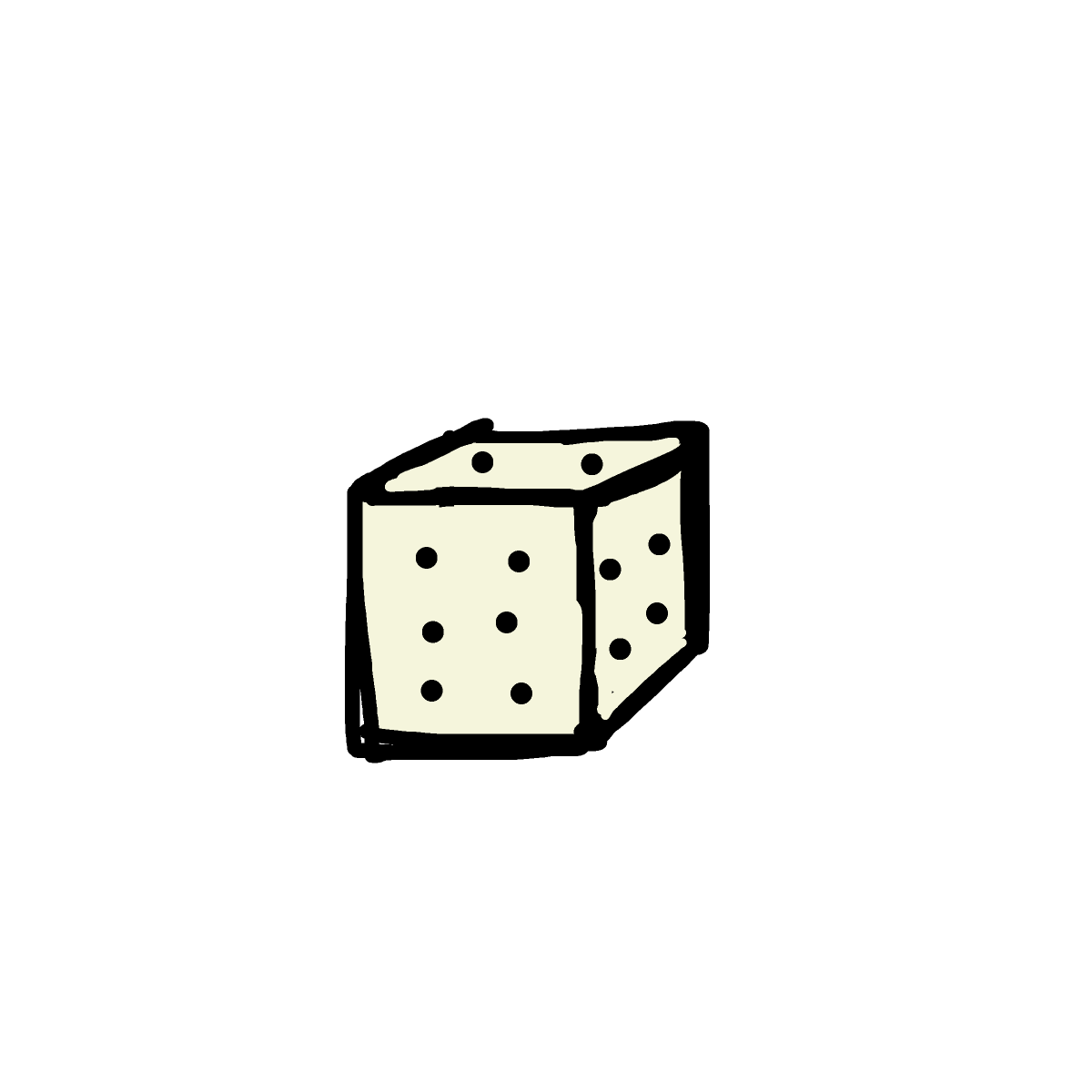 Dice drawing by audrey