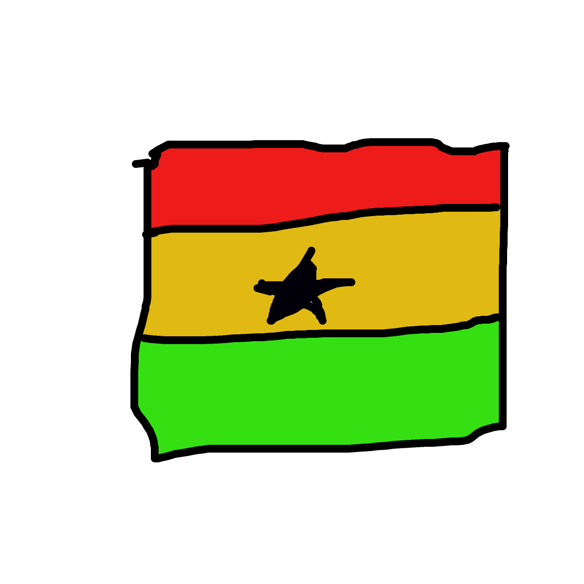 Flag drawing by nyca
