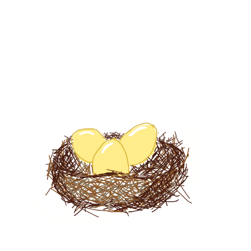 Bird Nest drawing by piratedgender