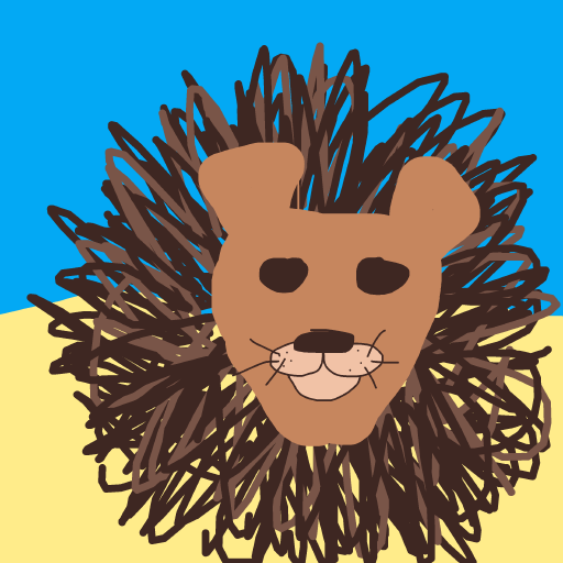 Lion drawing by cyan-star-wave