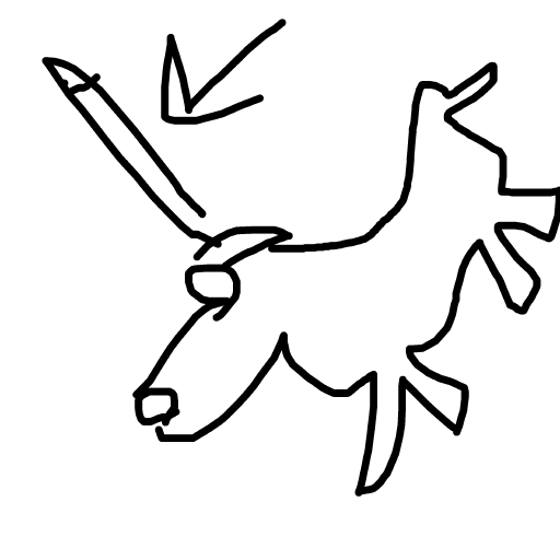 Unicorn drawing by edge-prime-rogue