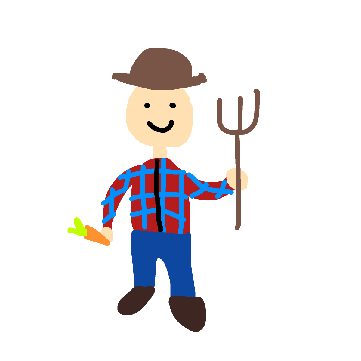 Farmer drawing by brianviolin