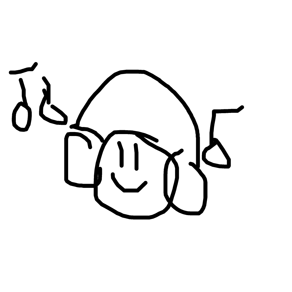 Headphones drawing by pikapikachuu