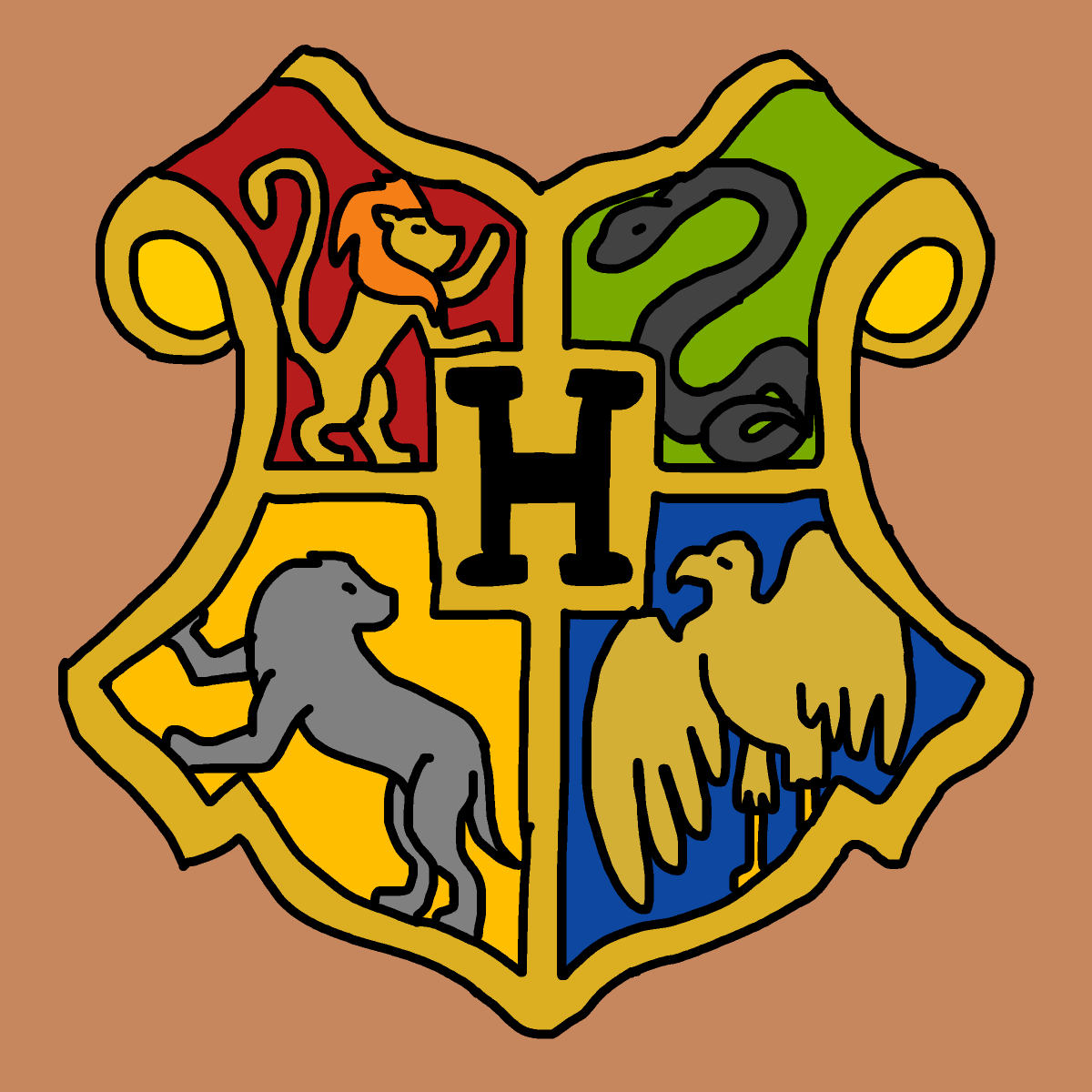 Hogwarts drawing by monthra