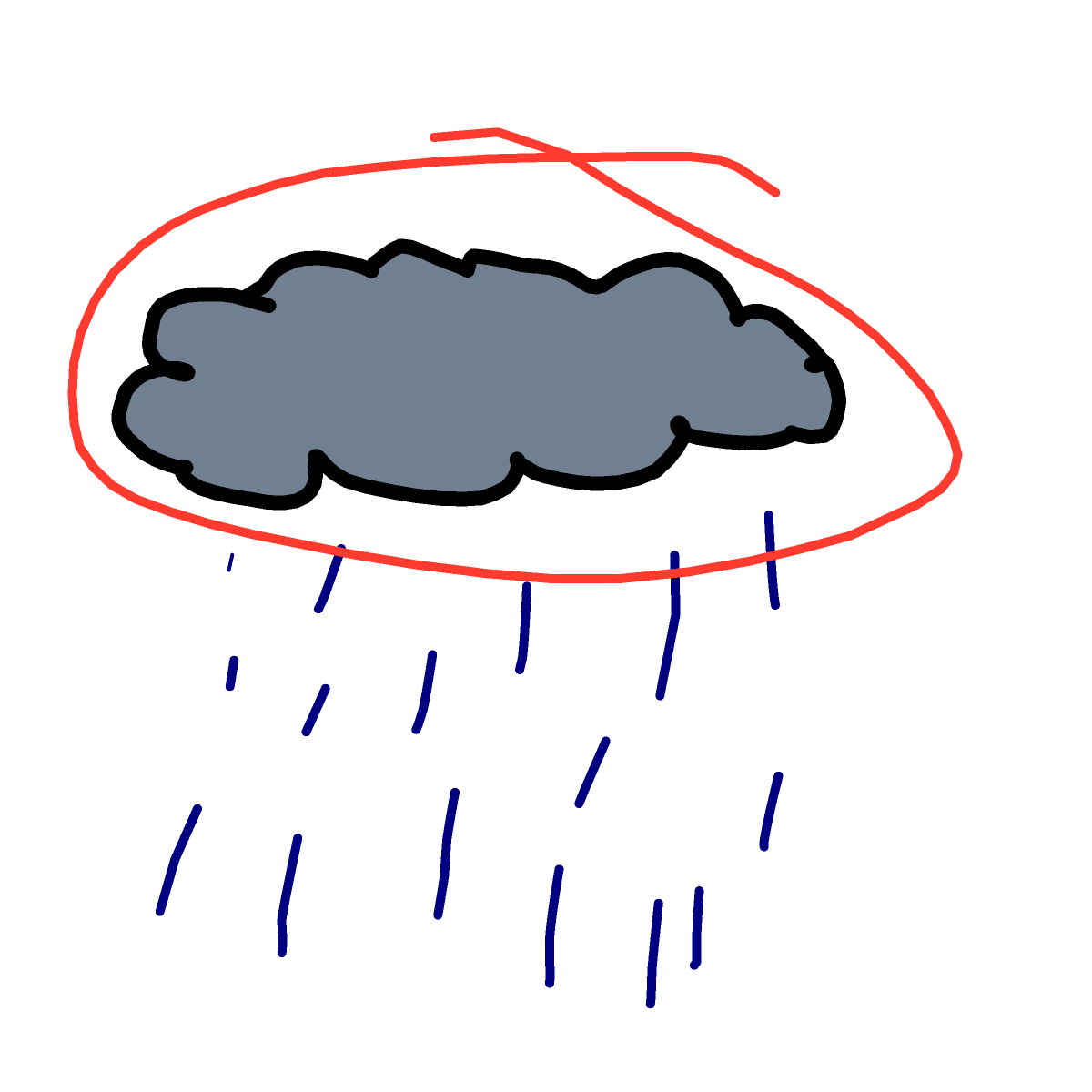 Cloud drawing by Nuss