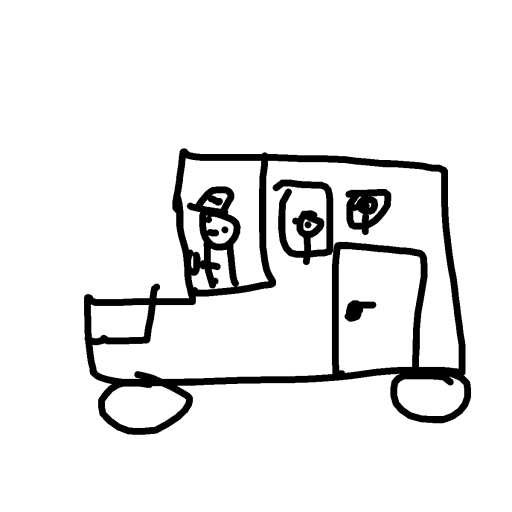 Bus drawing by macaronimiles