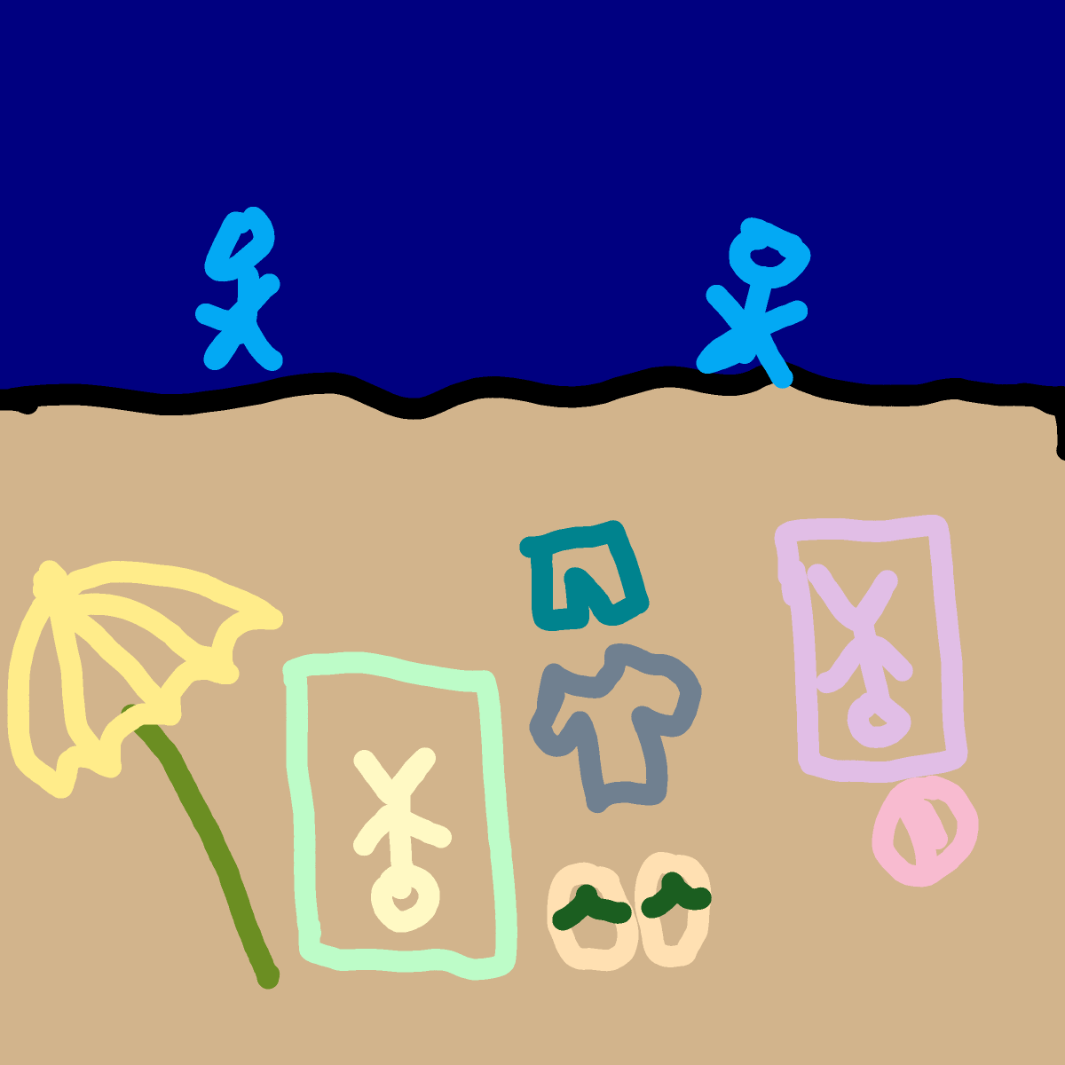 Flip Flop drawing by SafiyyaJ