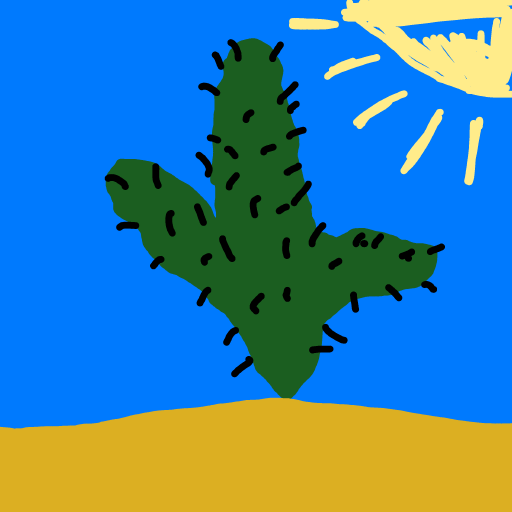 Cactus drawing by fresh-paint-king