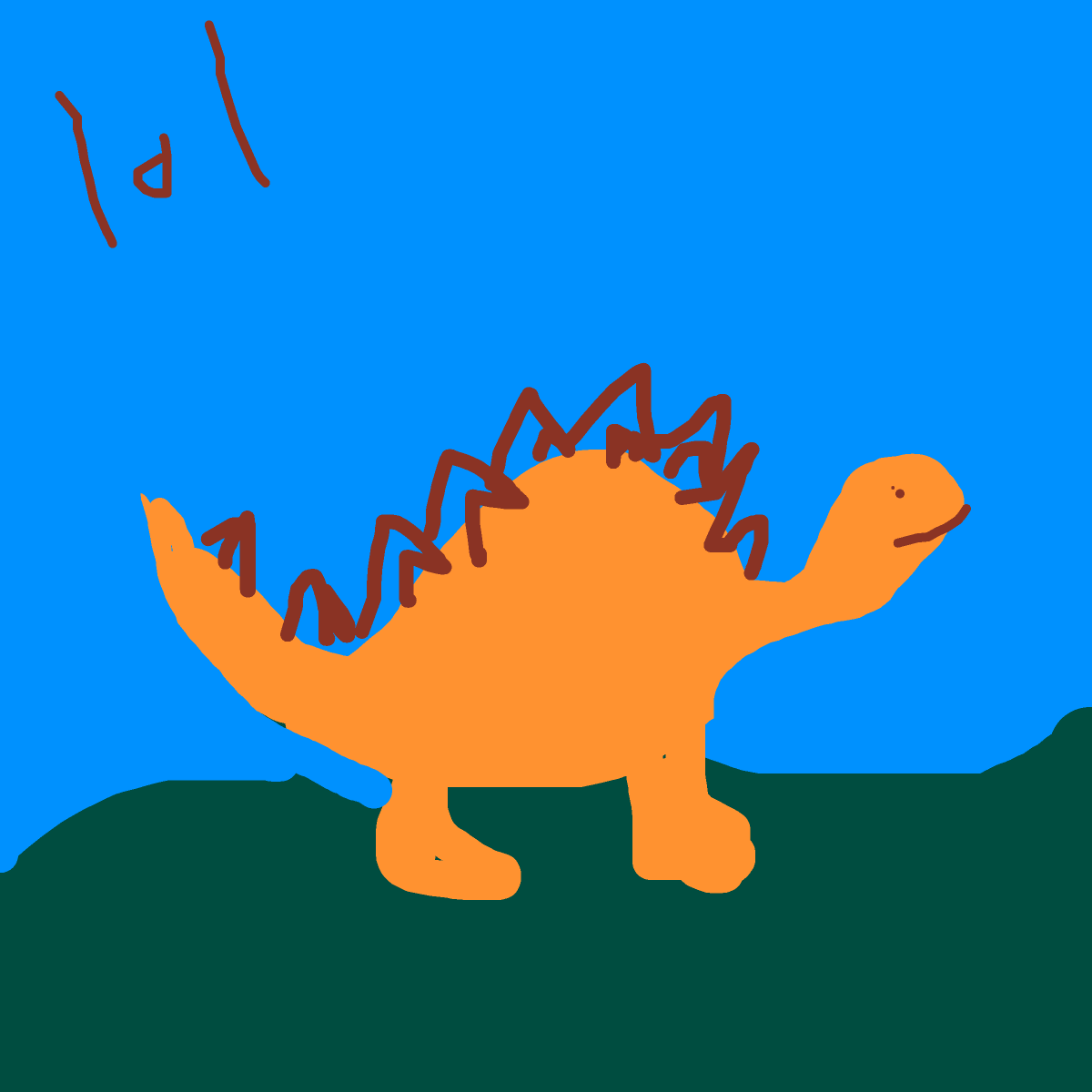 Stegosaurus drawing by nice-draw-designer