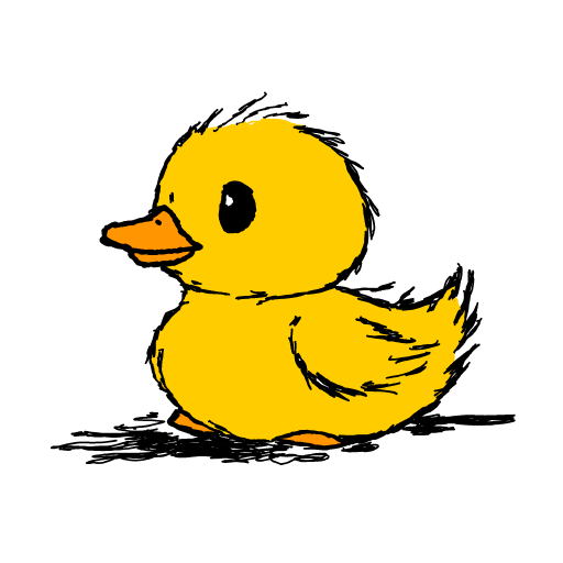 Duckling drawing by Guardianoflives