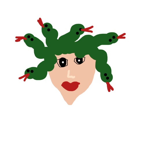 Medusa drawing by countnicula