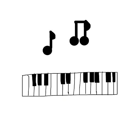 Piano drawing by beksss