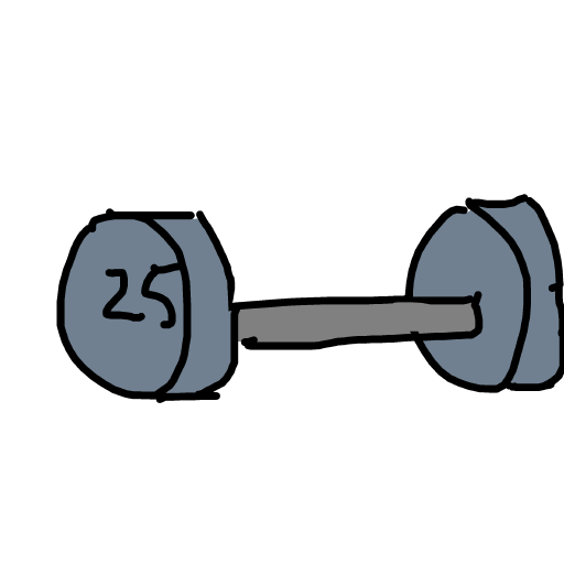 Dumbbell drawing by drew