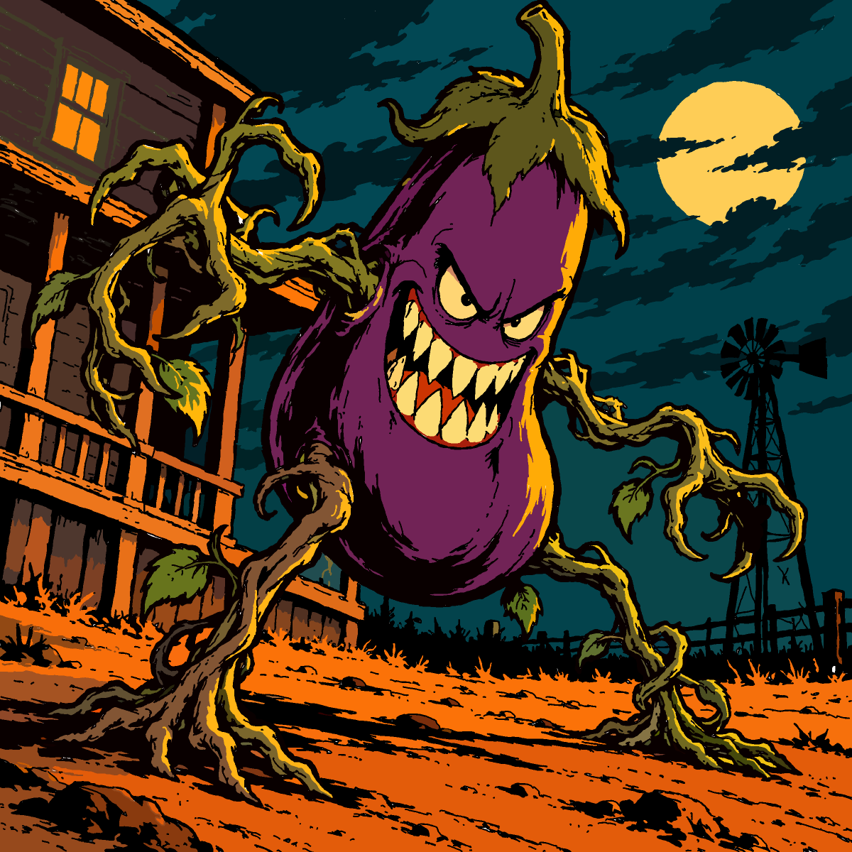 Eggplant drawing by Guardianoflives