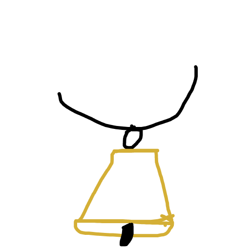 Cowbell drawing by bia