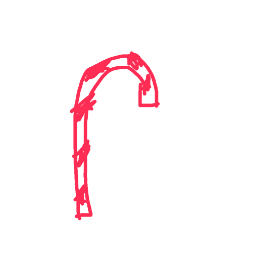 Candy Cane drawing by maite