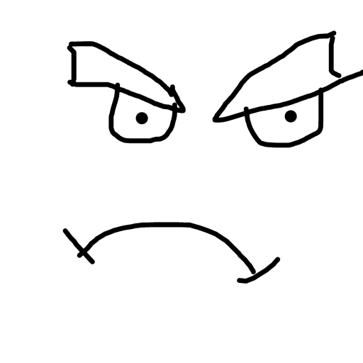 Anger drawing by iron