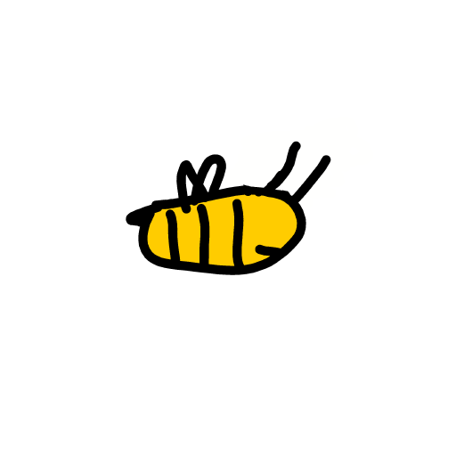 Bee drawing by JM13