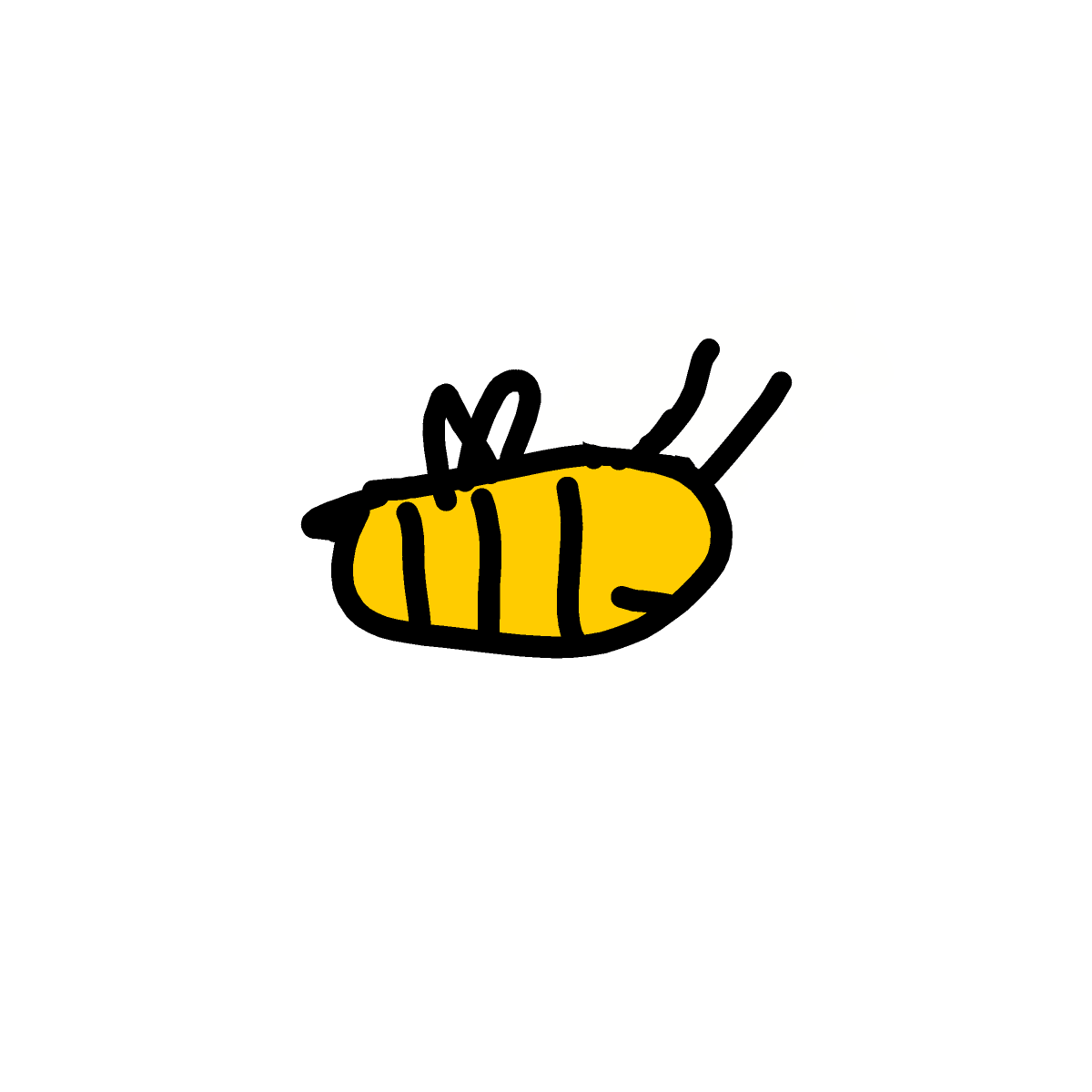 Bee drawing by JM13