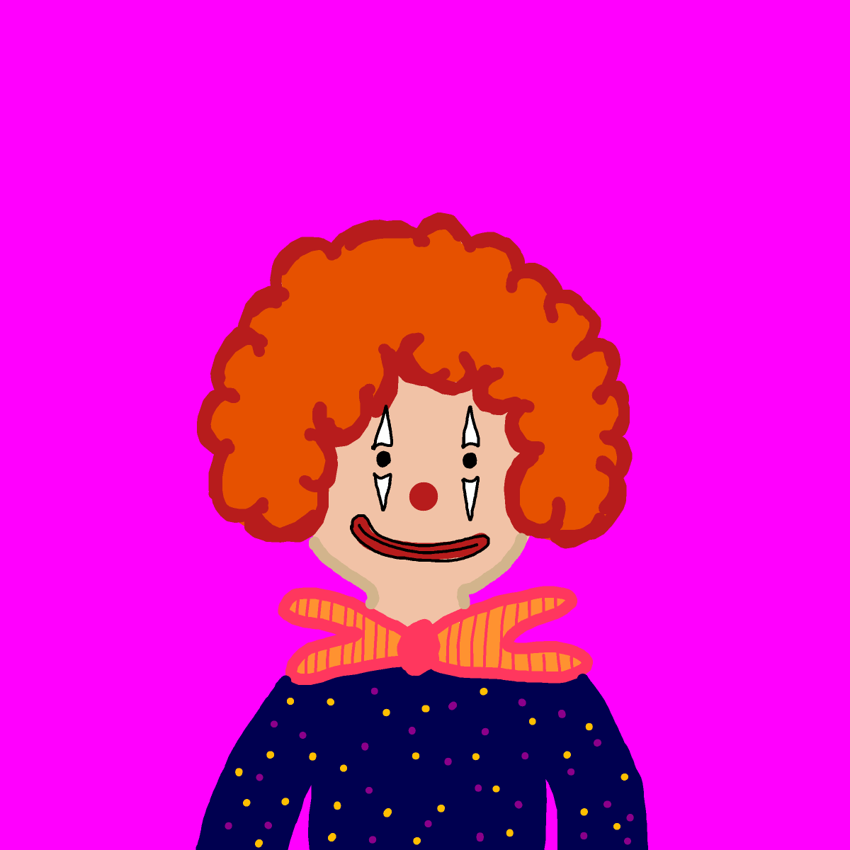 Clown drawing by marimou