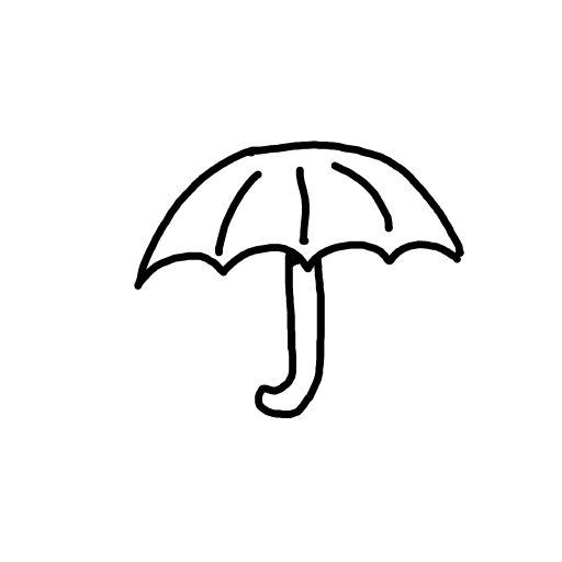 Umbrella drawing by doublem